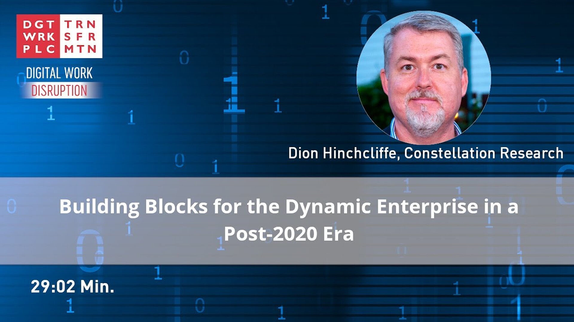 Building Blocks for the Dynamic Enterprise in a Post-2020 Era